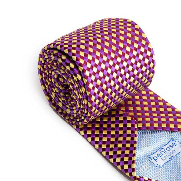 Penrose Tie Men Maroon - Picture 3 of 4